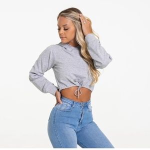 Navi Light Grey Two Way Hoodie, Medium